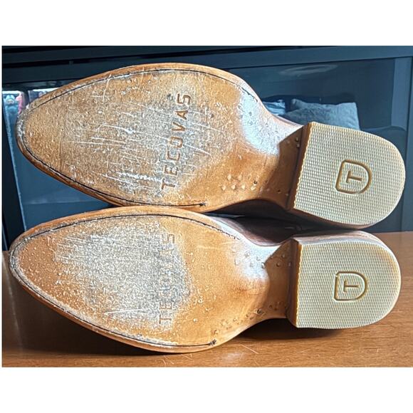 Womens Tecovas Penny, Ankle, Tan / Scotch Goat Sz 7.5 run small WORE 2 times EUC - Picture 7 of 12